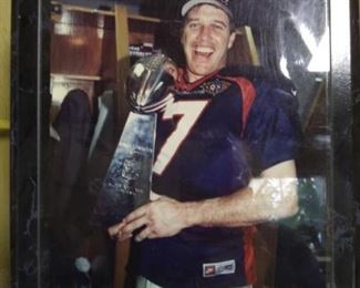 John Elway Superbowl XXXII Wall Plaque 10.5 W x 13 H