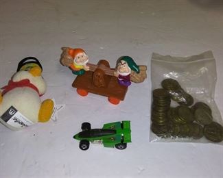 Hot Wheels Car, Disney Toy, Neopet and Tokens