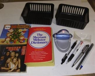Music CD's, Dictionary, Pens, Reading Light and More