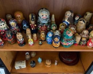 Vintage Russian matrushka dolls