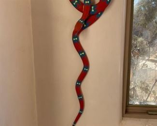 Paul Lutonsky folk art snake 35"
