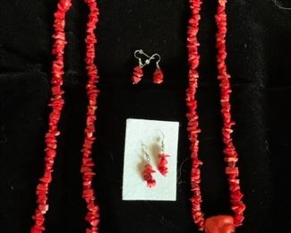Carmen Bissell (Eldorado jewelry artist) spiny coral pieces