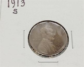 4c - 1913-S Lincoln Wheat Penny