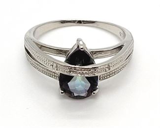 6a - 1.76 Ct Mystic Gemstone Sterling Ring Size 7