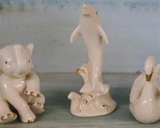 8 - Lot of 3 Lenox Figurines tallest is 4"