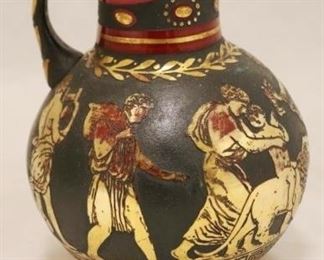 19 - Overlay crystal vase with etched Roman figures