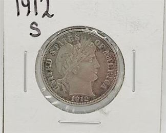 22c - 1912S Barber Dime