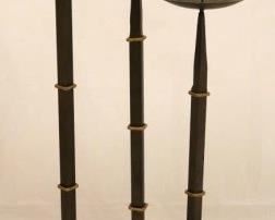 33 - Three Candle Stick Holders 28 1/4 24 1/4 21 1/4