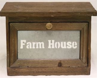 41 - "Farmhouse" Bread Box 10.5 x 15 3/4