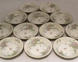 73 - Set of 12 Haviland "Apple Blossom" Sm. Bowls 5" round