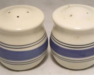 97 - Pair of Pfaltzgraff Salt + Pepper Shakers 3" tall