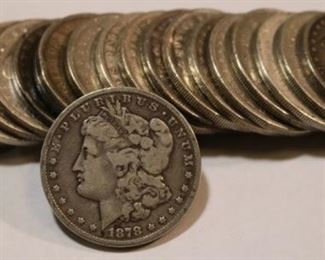116c - 1878/1878-S Roll of 20 Morgan Silver Dollars Qty 20