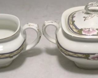 120 - Johnson Bros. Creamer + Sugar Set