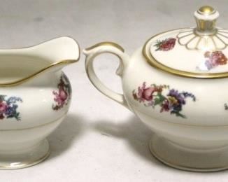 121 - Lumberton "Plymouth" Creamer + Sugar Set