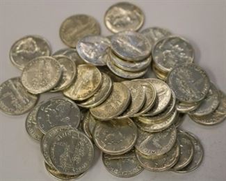 121c - Roll of 50 High Grade Mercury Dimes