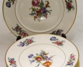 126 - Set of 7 Lumberton "Plymouth" Plates 7 1/4" round