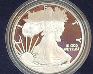 139c - 2013 American Eagle 1 oz silver proof coin in case