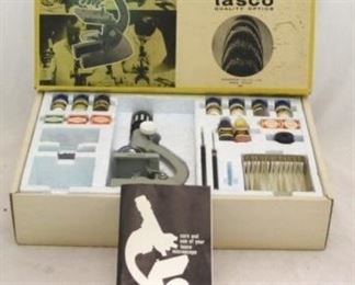 142 - Tasco #975 Microscope Set w/ Box