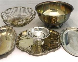 151 - Lot of 6 Assorted Silver Plated Items