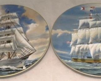 152 - 2 Rosenthal Collector Ship Plates 9" round
