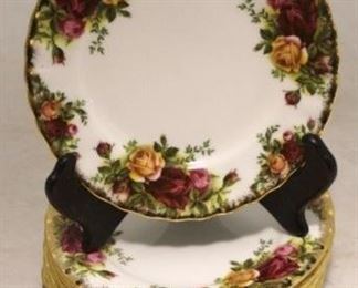 
156 - 8 Royal Albert "Old Country Roses" Plates 6 1/2" round