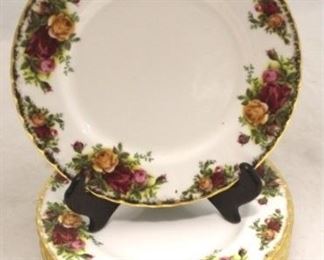 157 - 8 Royal Albert "Old Country Roses" Plates 8 1/4" round