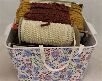 173 - Plastic Tote Full of Crafting Items