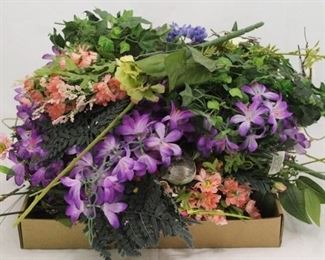 179 - Tray Lot of Assorted Faux Flowers