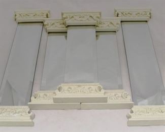 181 - Set of 5 Decorative Mirrors 15 1/2" x 5 1/2" + 20" x 6"