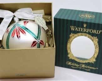 232 - Waterford Heirloom Ball Ornament