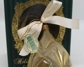 251 - Waterford Heirloom Holiday Lismore Opulent Egg Ornament - w /box