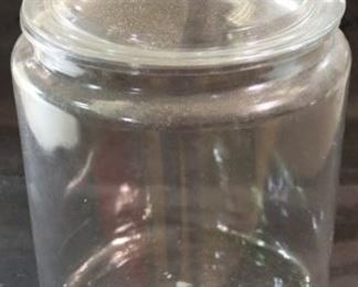 324 - Large Storage Glass Jar 14" x 9" diameter