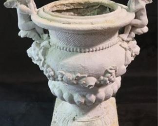 329 - Plaster Angel Planter 13.5" x 11"