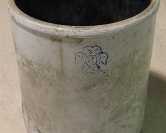 336 - 4-Leaf Clover 12-Gallon Crock 18" tall x 15.5" round