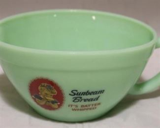 361 - Jadeite Batter Bowl, 4" t x 7.25" round
