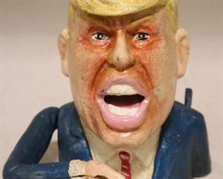 368 - Cast Iron "Make America Great" Donald Trump Bank