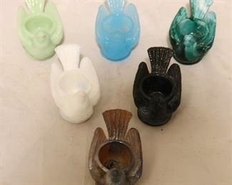 381 - Set of 6 Chicken Salt Cellars 3" l x 2" w x 1.75" t