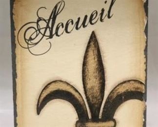 
391 - Painted Slate Wall Decor 8.25" x 12.5"