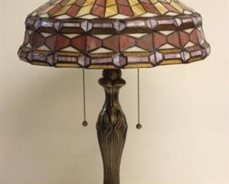 403 - Stained Glass Lamp 23" t x 16" w