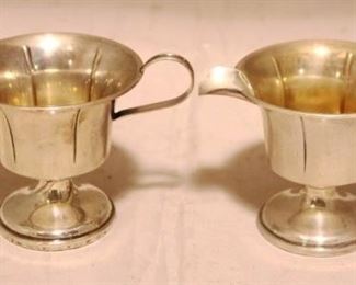 
430 - RSG Sterling Weighted Sugar & Creamer Set