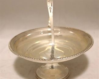 435 - Sterling Footed Candy Dish 6" round x 3" tall (doesn't include handle)