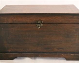 501 - Wooden Trunk 12 x 19 x 10