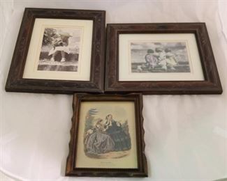 512 - Lot of 3 Photographs in Frames