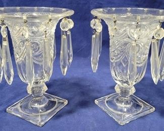 533 - Pair of Heisey Ipswich Candelabras