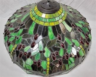 
535 - Large Dragonfly Stained Glass Lamp Shade 24 x 12