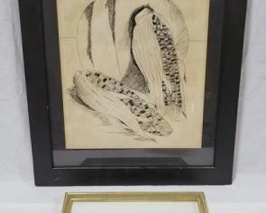 556 - Lot of 2 Framed Prints Larger Frame is signed 16.5 x 20.5 11 x 8.5