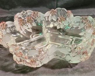 564 - Divided Glass Bowl 10"
