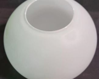 577 - Vintage Glass Globe 10.5 x 11 Opening is 5"