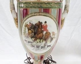 
582 - Decorative Porcelain Lamp 30 1/2"