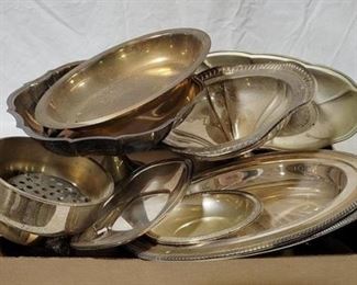583 - Tray Lot of Silver Plated Items